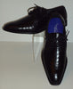 Mens Black Embossed Gator-Look Pointed Toe Dress Shoes Roberto Chillini 6563 - Nader Fashion Las Vegas