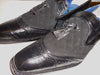 Mens Black Crocodile Embossed Dress Loafers Tassel Detail Giorgio Brutini 210791 - Nader Fashion Las Vegas