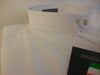 Mens Mandarin Collarless Shirt All White Cross Design Dress Shirt DS2005C - Nader Fashion Las Vegas
