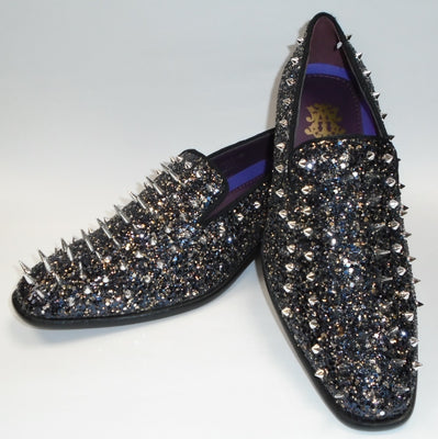 After Midnite Navy Paisley Red Bottoms Slip-on Prom Dress Shoes 8-13 Style  6910