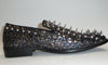Mens Black Multi Glitter Ultra Spike Dress Loafers Shoes After Midnight 6788 S