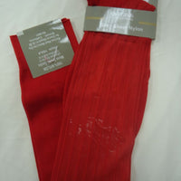 Mens Red Origins Silky Sheer Knee-High OTC Nylon Dress Socks TNT - Nader Fashion Las Vegas