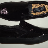 Mens Shiny Sparkly Black Sequin Sneakers Casual Sole After Midnight 6758 S