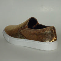 Mens Shiny Sparkly Gold Sequin Sneakers Casual Sole After Midnight 6758 S