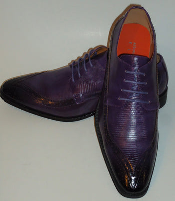 Mens Taupe Distressed Vintage Style Wingtip Dress Shoes Antonio Cerrel