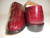 Mens Elegant Burgundy Croco-Look Dress Oxford Shoes Liberty LS1105