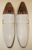 Mens Smooth Summer White Dressy Slip On Loafers Dress Shoes Majestic S 98105