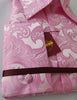 Mens Rose Pink Ornate Paisley High Collar Cuffed Shirt SANGI MONACO COLL. 2091