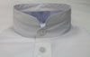 Mens White Victorian High Collar French Cuff Collarless Nehru Dress Shirt J.CADO