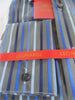 Mens Leonardi Refined Charcoal Grey Striped High Collar F/C Dress Shirt # 013 - Nader Fashion Las Vegas