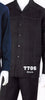 Mens Elegant Solid Long Sleeve 2 Piece Set Walking Suit by Royal Diamond Charcoal, Navy + Black
